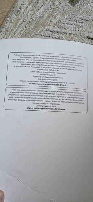 J. angielski VISION 3, podręcznik