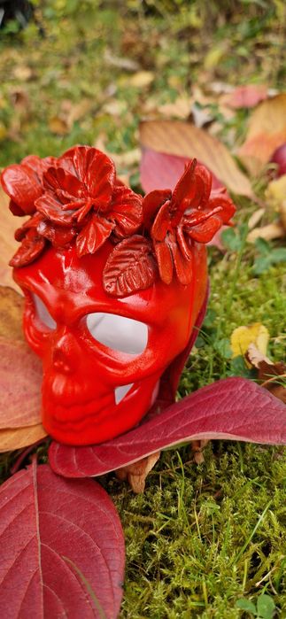 Czaszka latarenka ozdoba na Halloween