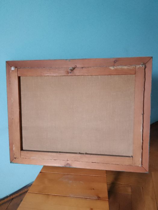 zabytkowy obraz marynistyka Piotrowski