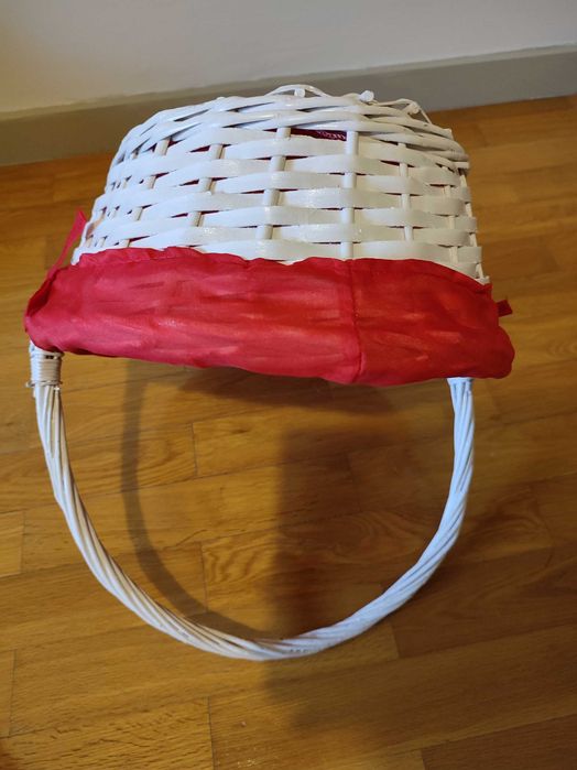 Cesto em verga branco