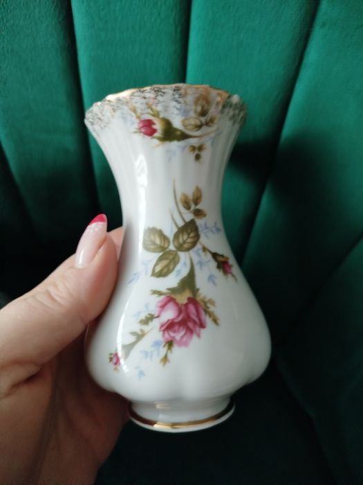 2x wazonik Chodzież Iwona róża złocona