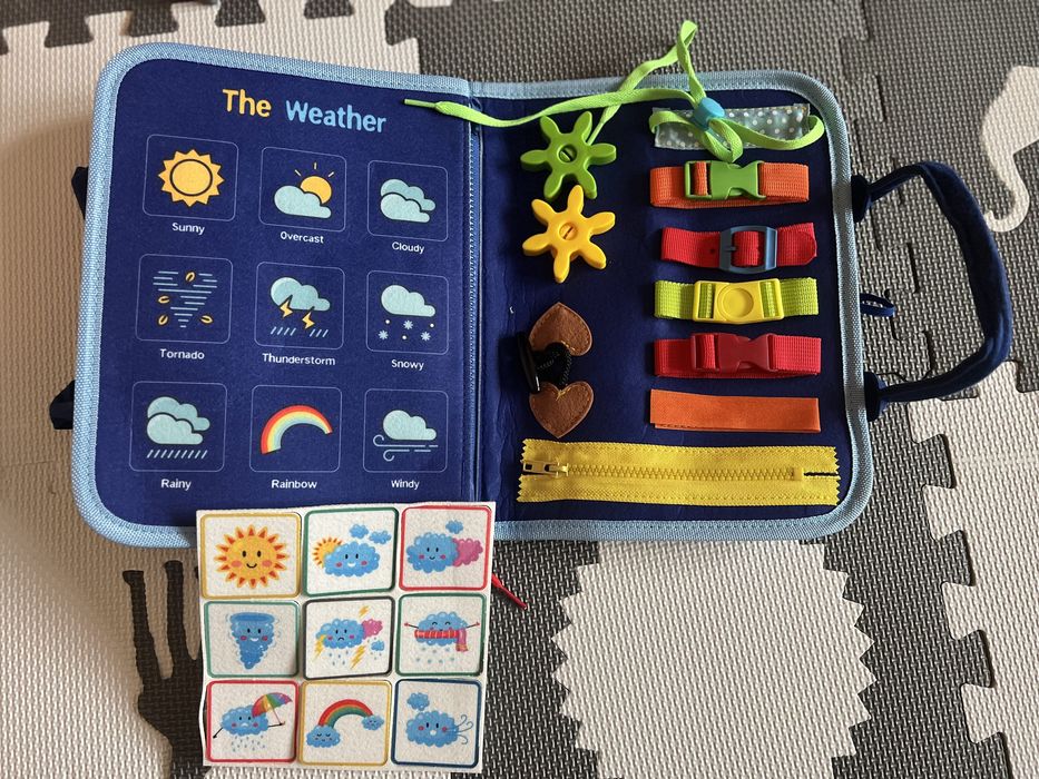 Książka montessori + manipulacyjna z filcu