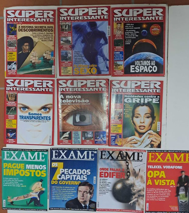 Revistas Visão, Super Interessante, Exame, outras
