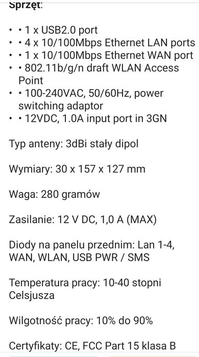 Router Wi-Fi na kartę Dovado.