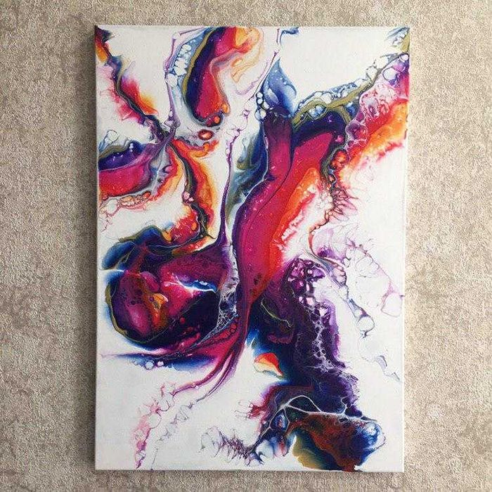 Интерьерная картина жидким акрилом.