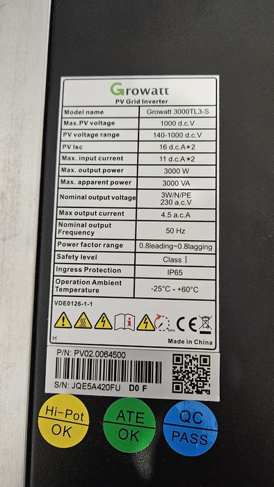 Falownik Growatt 3000 TL3-S