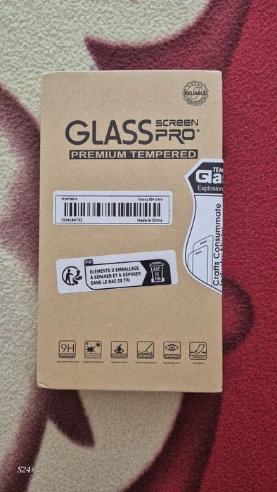 Szkło hartowane Samsung S 24 Ultra na ekran do telefonu. Nowe, plomba.