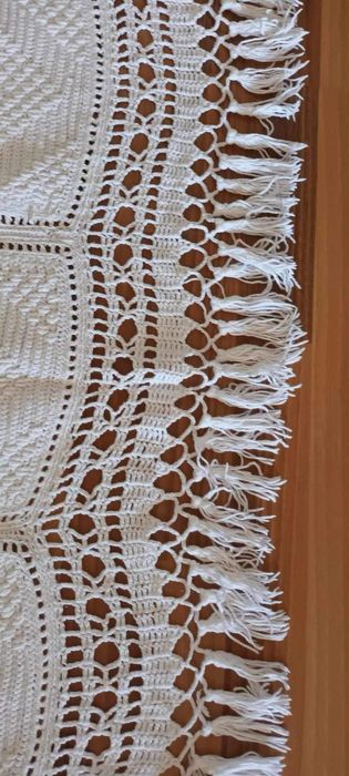 Colcha de renda casal