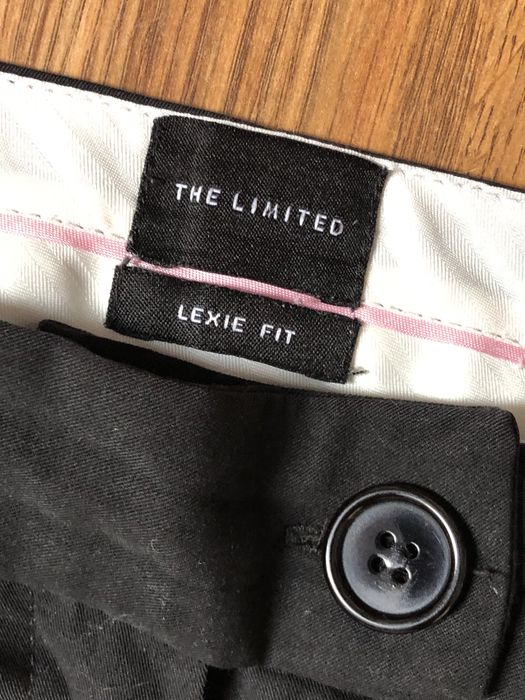 Czarne eleganckie spodnie The Limited Usa wizytowe biurowe kant  42