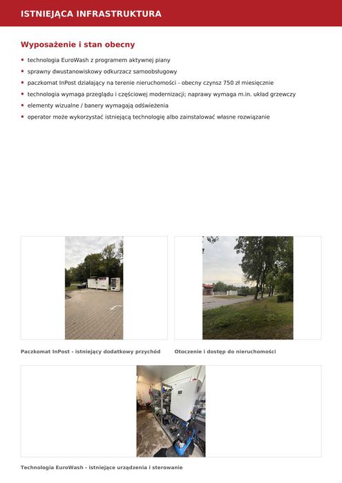 Myjnia bezdotykowa 3 stanowiskowa- wynajem długoterminowy - Więcej