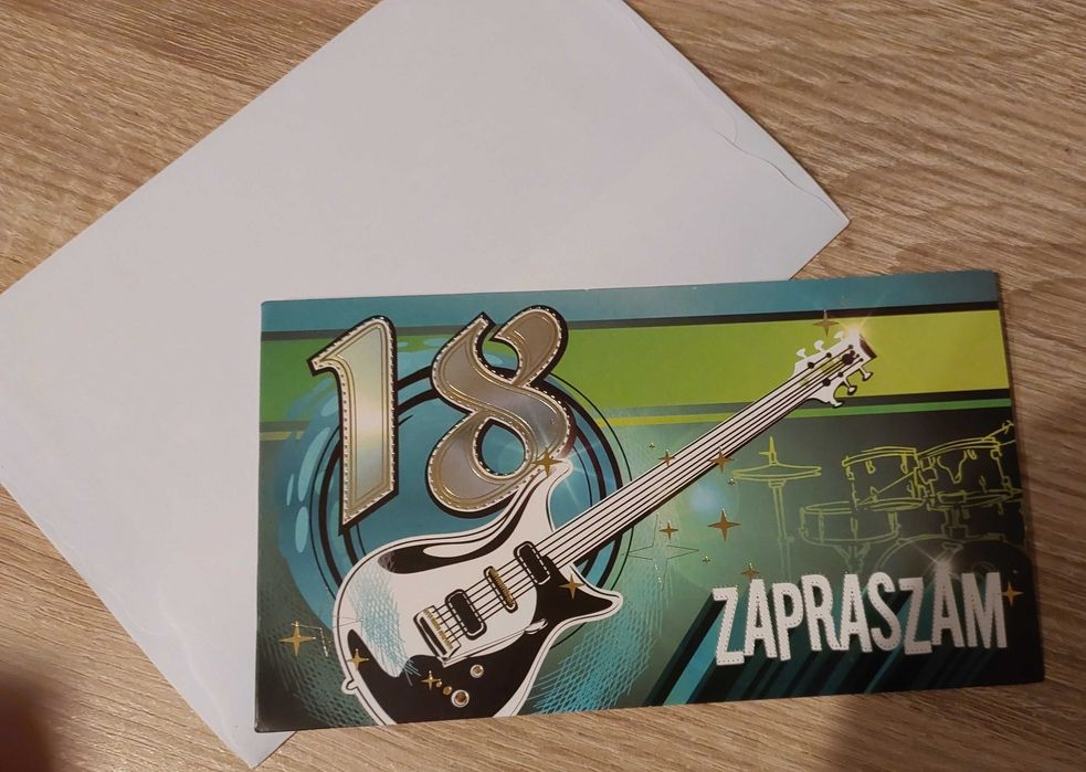 zaproszenia na 18 urodziny [ 16 szt ]