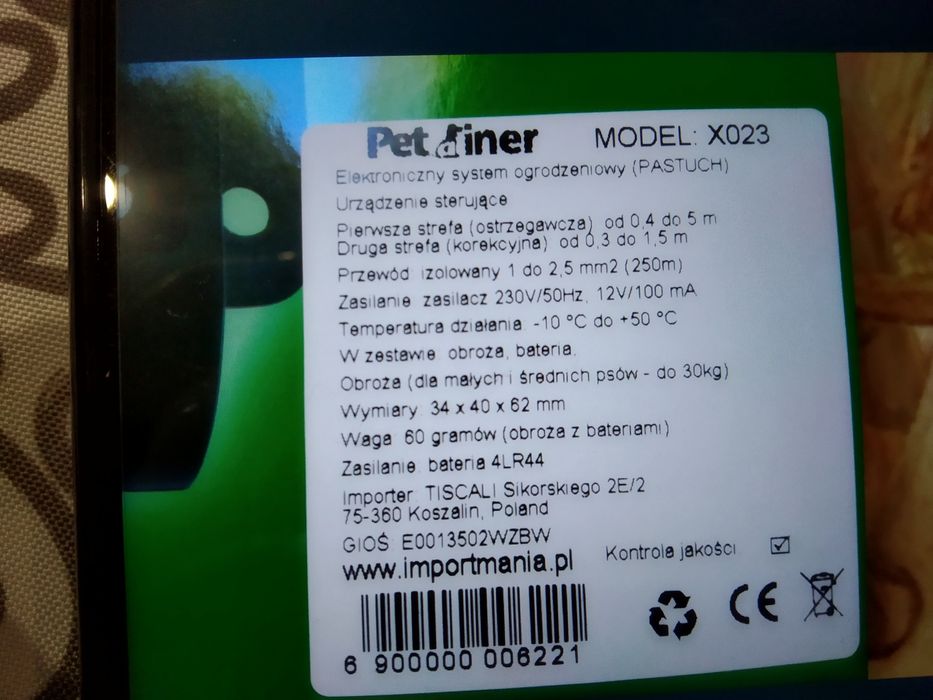 Pastuch elektyczny Electronica Pet Fencing System NOWY