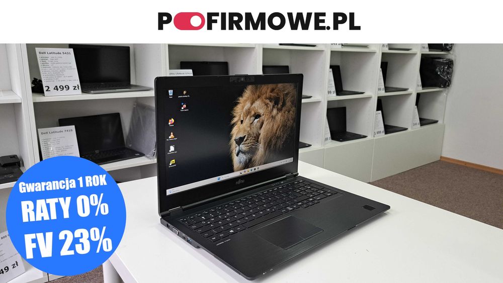 Świetny, biurowy ultrabook Fujitsu LifeBook U7510 15,6" i5-10gen 16GB 256SSD IPS Full HD LTE Windows 11 Gwarancja Faktura