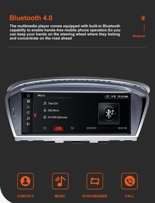 Ecrã Android 14.0 Car DVD player multimédia de rádio para BMW (NOVOS)