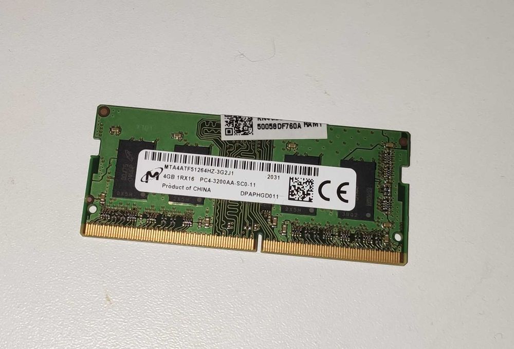 Модуль пам'яті для ноутбука SoDIMM DDR4 4Gb 3200 MHz Micron, 1 шт