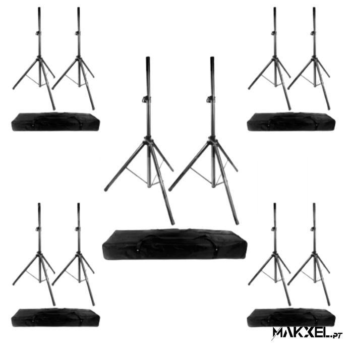 5 suportes profissionais de tripé Audibax Neo 130 com bolsa