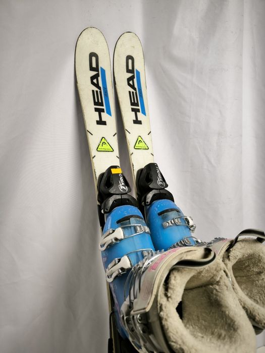 Dziecięcy komplet narciarski Head Narty 100cm + buty Lange 31