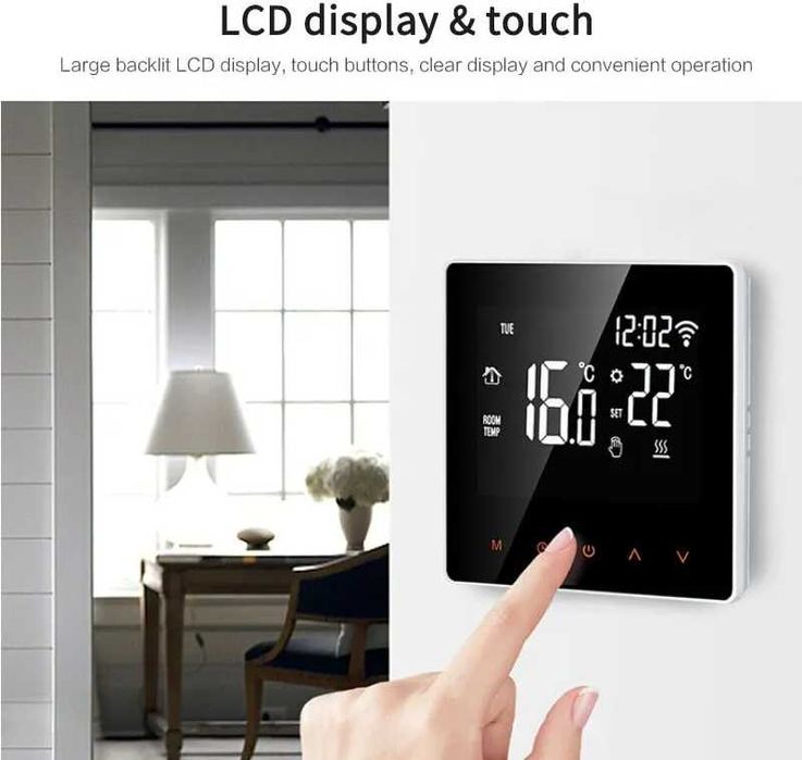 Терморегуляторы электрич. теплого пола AVATTO Wi-Fi ME81H.16 и WT100