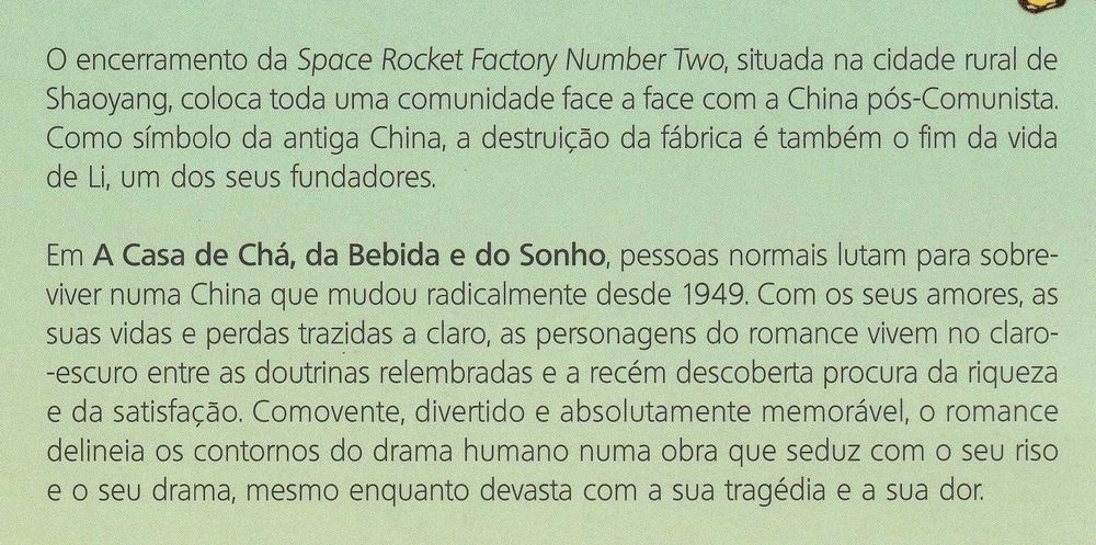 Livro A Casa de Chá da Bebida e do Sonho de Justin Hill [Portes Inc]