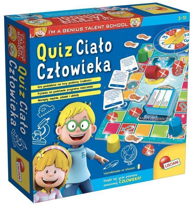 Gra Quiz Ciało Człowieka I'm A Genius 304-Pl67794 Lisciani