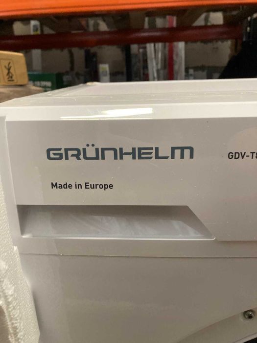 Сушильна машина GDV-T8СD1W(дісплей, біла, 8кг.конденсаційна)(GRUNHELM)