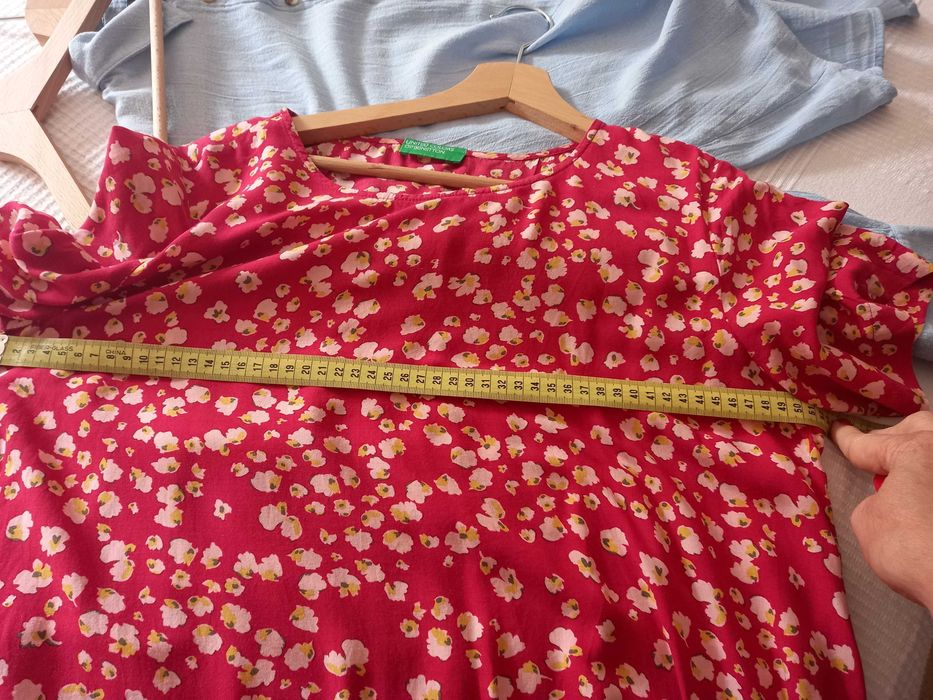 Blusa United Colors of Benetton, Tam L, vermelha (Portes incluídos)