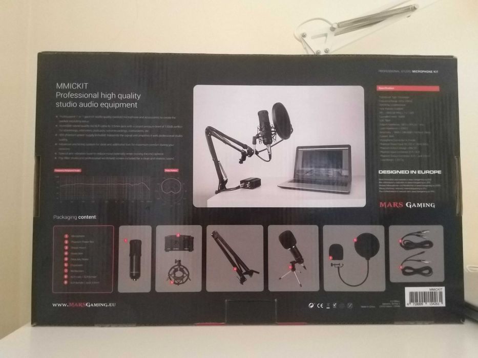 MMICKIT 7-In-1 Microphone - Mars Gaming (Condição Excelente)