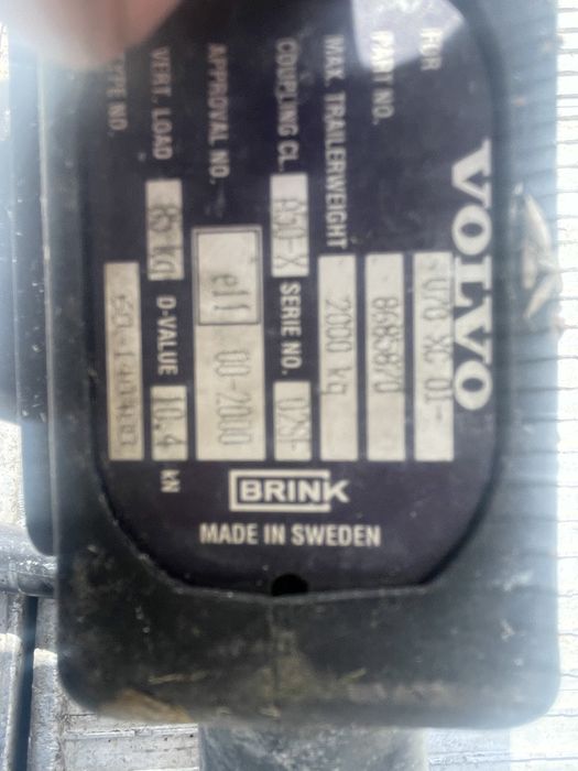 Hak holowniczy volvo v70 xc70 kompletny wypinany