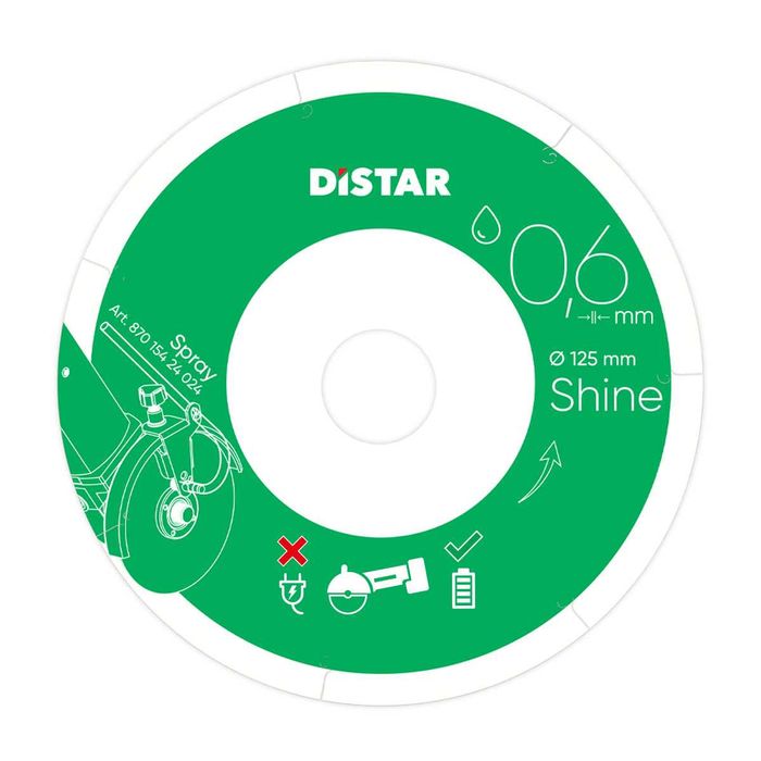DISTAR Shine 125mm tarcza diamentowa do gresu i płytek