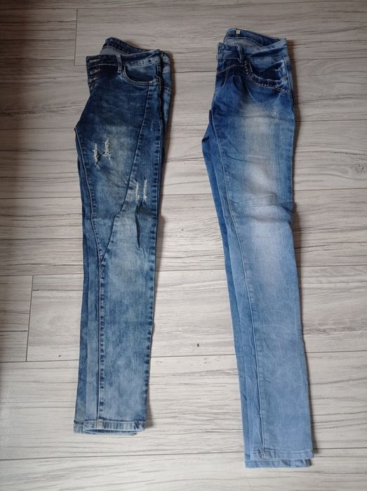 Zestaw spodni jeansowych rozm 38/M . Cena za całość!
