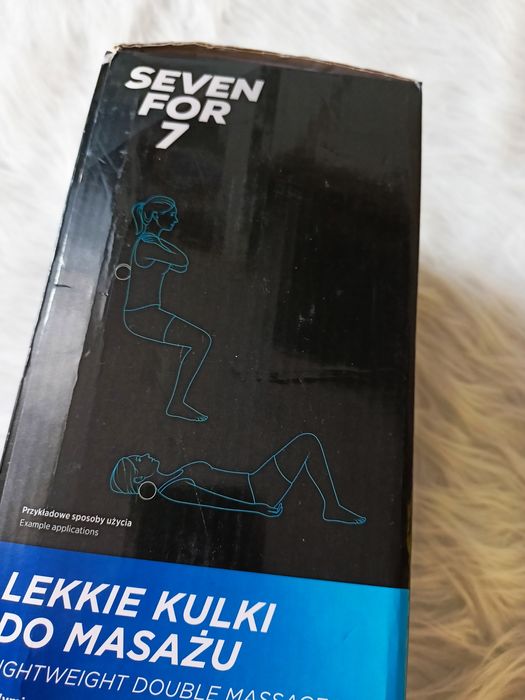 Lekkie kulki do masażu czarne nowe Seven for 7