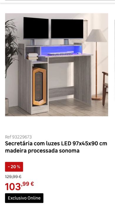 Secretaria para computador.