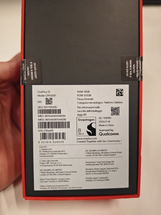 OnePlus 12 16/512 z POLSKIEJ DYSTRYBUCJI Gwarancja