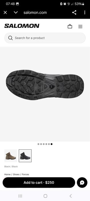 Salomon Quest 4D Forces 2 EN. Тактичні чоловічі черевики  військові
