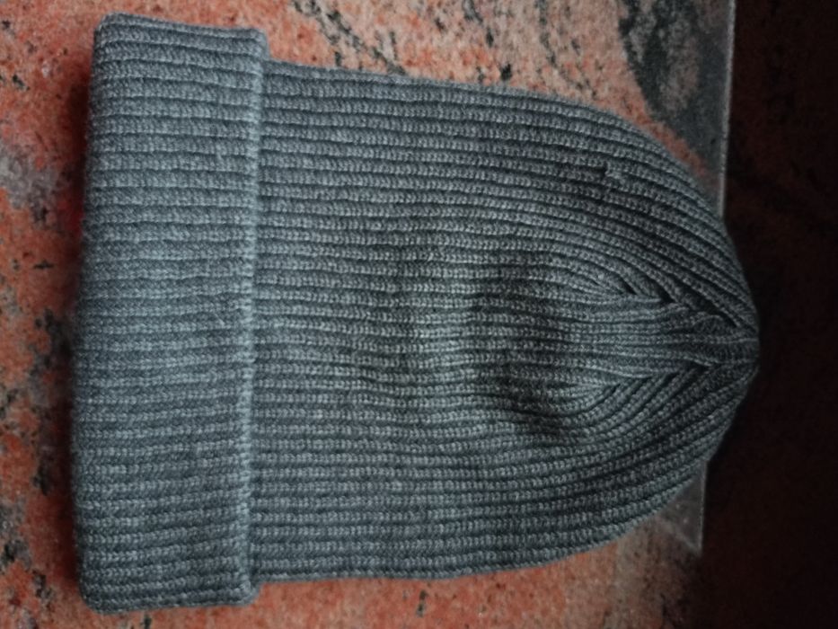 Stone Island Czapka Zimowa Beanie Szara Nowa Logo