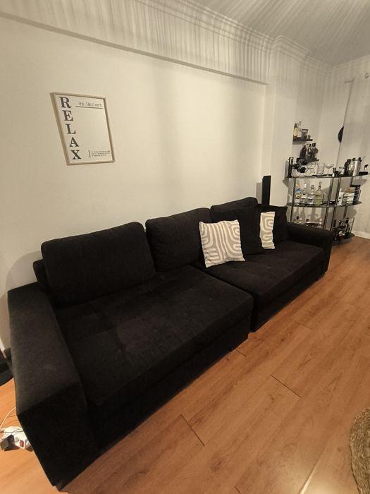 Sofá castanho – excelente conforto