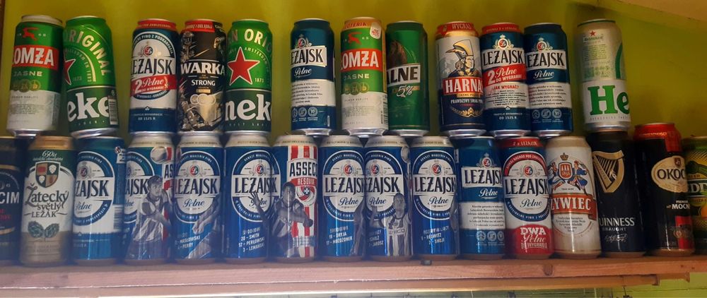 Puszki po piwie - kolekcja 350 sztuk
