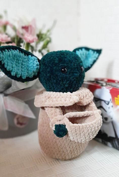 Бэби Йода мандалорец игрушка амигуруми
