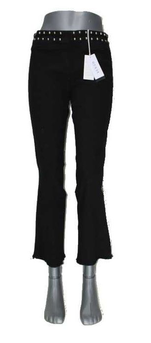 Damskie jeansy Guess Ketty -szerokie nogawki czarne nowe oryg. W30/L28