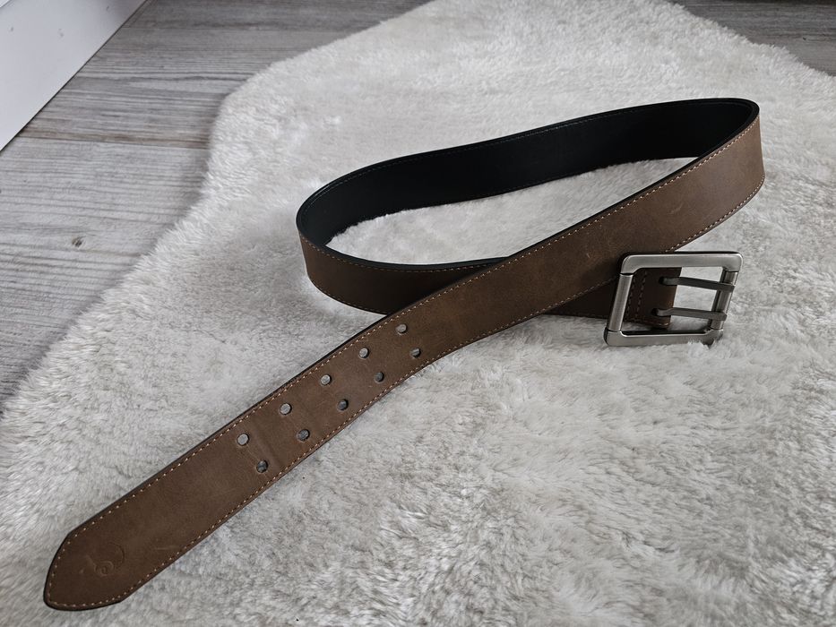 Pasek Carhartt brązowy skórzany pasek Carhartt skórzany