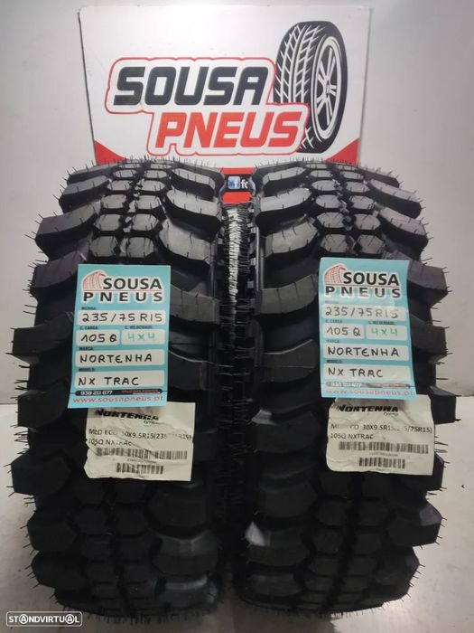 2 pneus novos 235-75r15 nortenha - oferta dos  portes