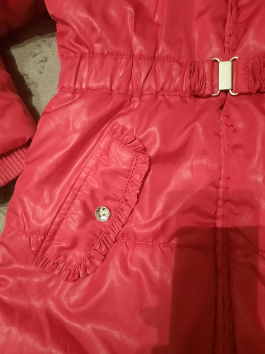 Piękna kurtka dziewczęca zimowa 128 h&m