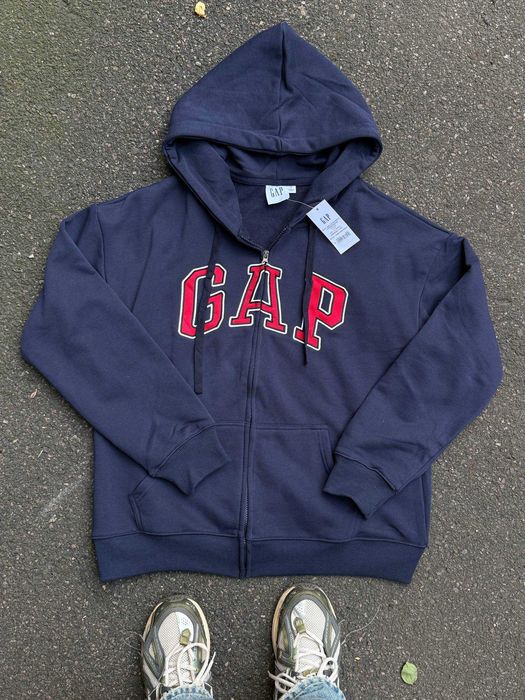 Синє зіп-худі GAP / Стильна брендова кофта на блискавці (M-XL)