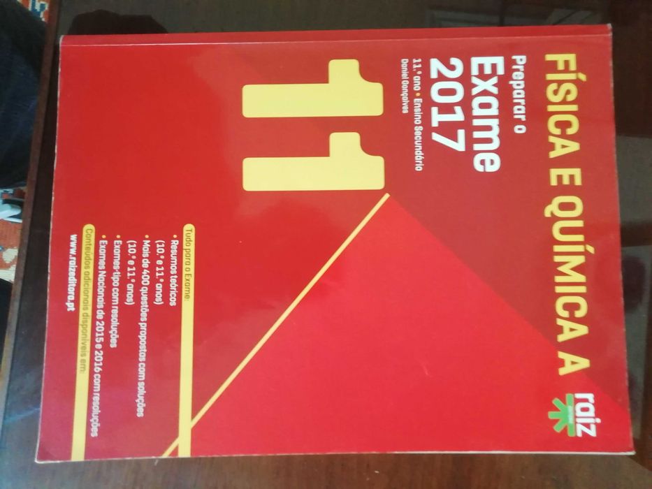 livro fisico quimica 11 ano preparar para exame