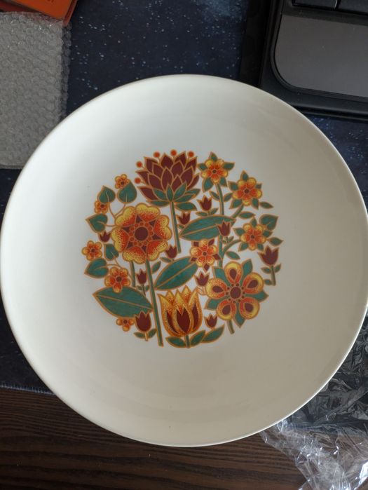 Lote 4 Pratos Vintage Anos 70 - Padrão Floral (Continental China)