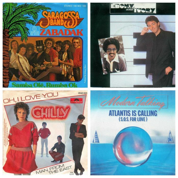 LP 7"Aneka,Aha,Scotch,Fancy,Sabrina,Chris Norman,Arabesque,Gilla vol.1