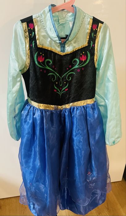 Piekny strój Anna Kraina Lodu Disney Store r.128