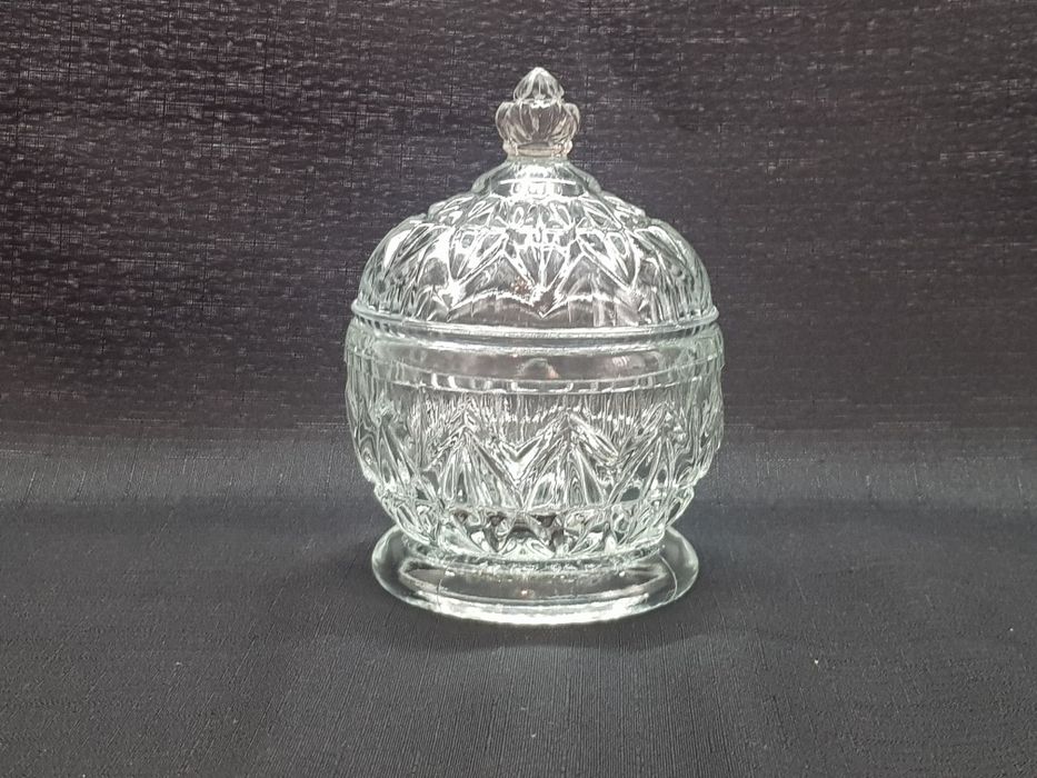 Bomboniera cukiernica kryształowa szkło kryształowe Vintage PR
