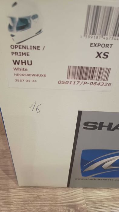Kask szczękowy SHARK XS (Pinlock)
