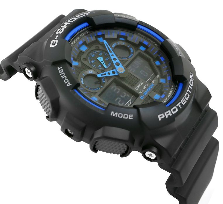 zegarek męski casio g-shock ga-100-1a2er + box